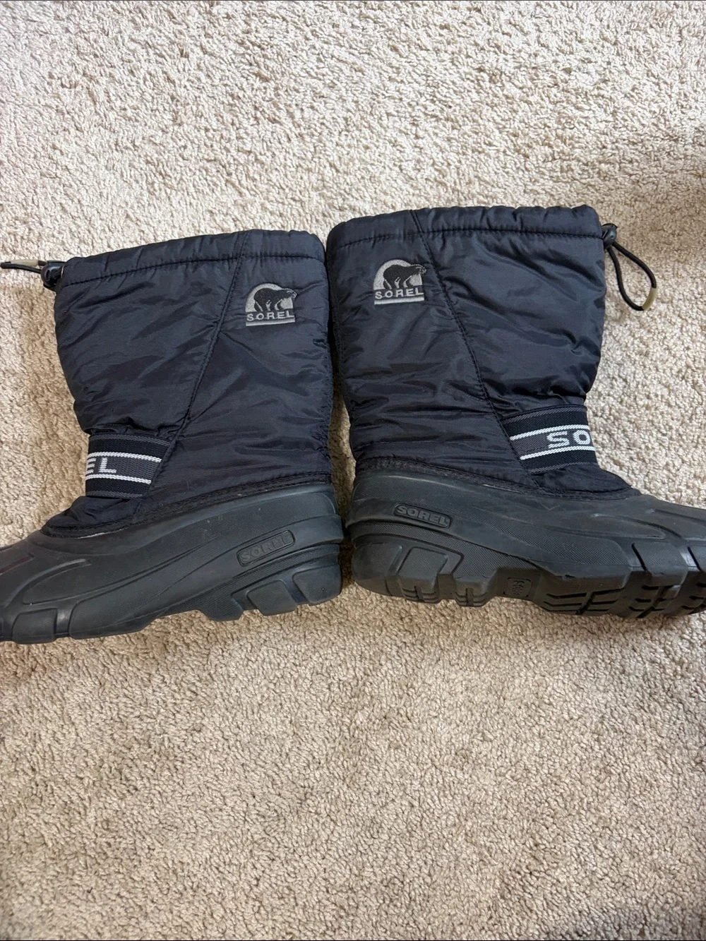 Sorel Black Insulated Snow Boots Size 5 Winter